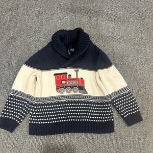 Janie and Jack 18-24 months train sweater - perfect for Christmas / holidays!